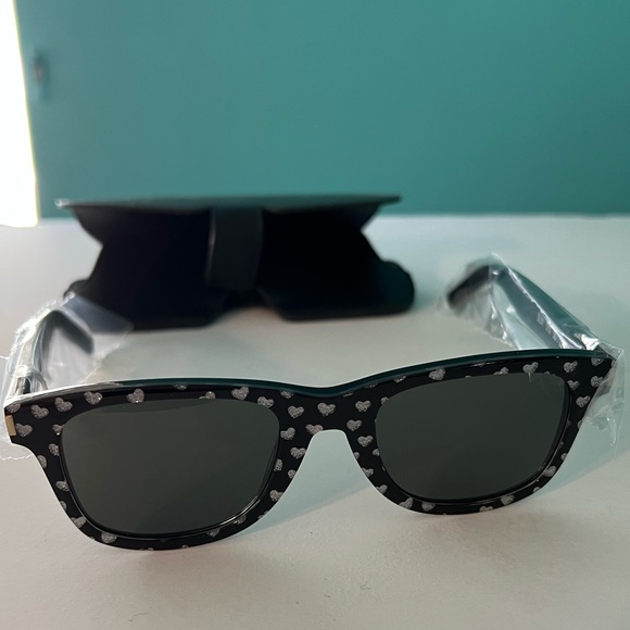 NWT Saint Laurent Sunglasses with Sparkling Heat Design - Picture 1 of 5